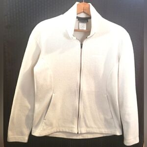 PATAGONIA Synchilla Jacket Womens Fleece Full Zip Off White Size Medium
